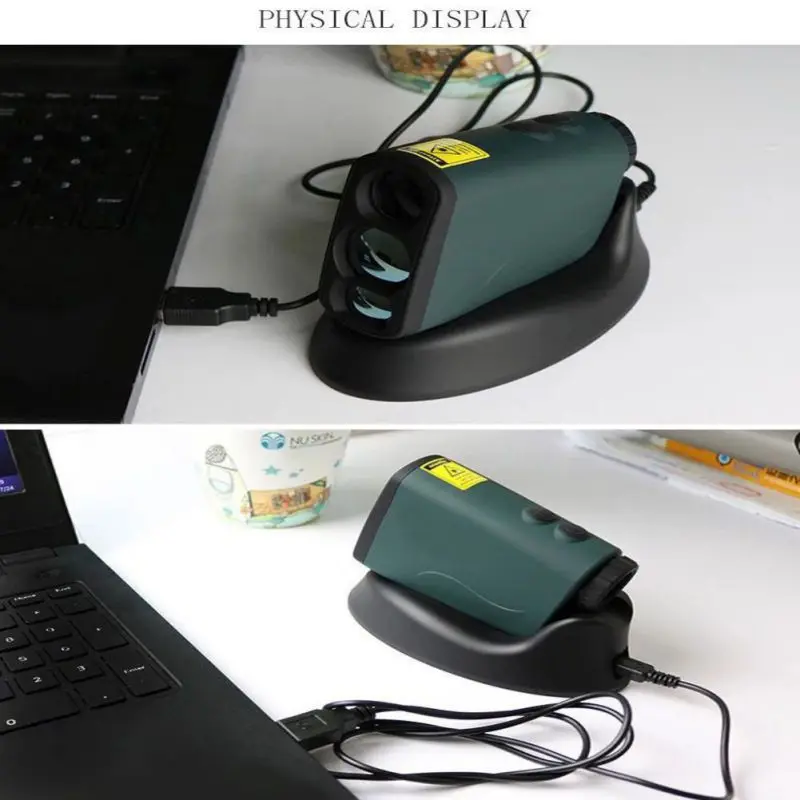 600 м Лазерный дальномер USB База зарядки Спидометр пылезащитный Анти-туман Гольф высотомер измерительный прибор