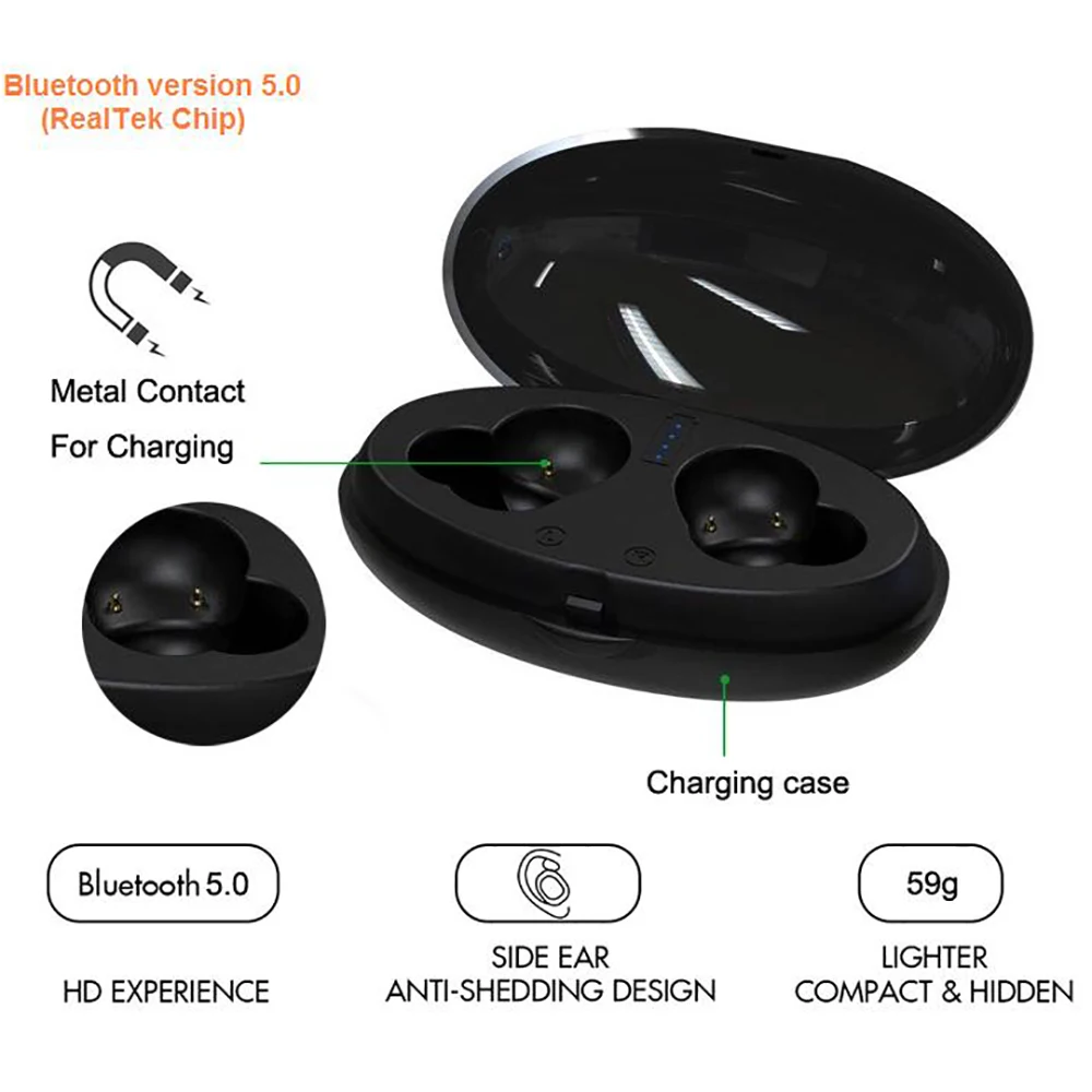 WA02 TWS 5,0 Bluetooth наушники IPX5 водонепроницаемые настоящие беспроводные наушники гарнитура с шумоподавлением наушники с зарядным устройством