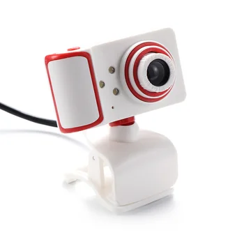 

USB 2.0 Rotatable Camera 640X480 Video Record HD Webcam With Microphone 3LEDS Night Vision Effect For Computer For PC Laptop