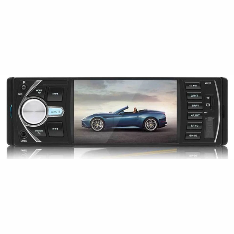 4' HD автомобильный стерео радио MP5 плеер Bluetooth аудио FM/USB/AUX/FM камера DVR видео Поддержка DVR видео сигнал вход