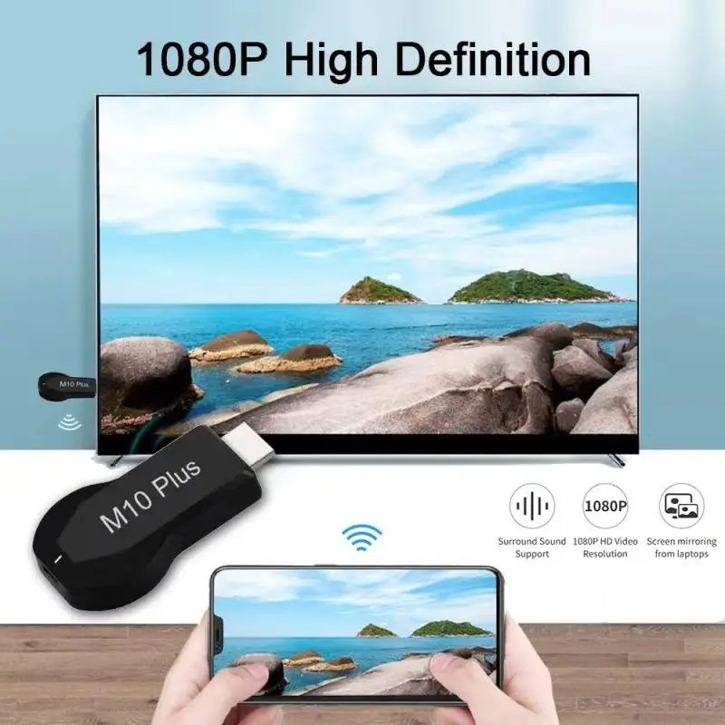 Anycast m10 plus Miracast любой беспроводной DLNA AirPlay зеркало HDMI tv Stick Wifi Дисплей ключ приемник для IOS Android