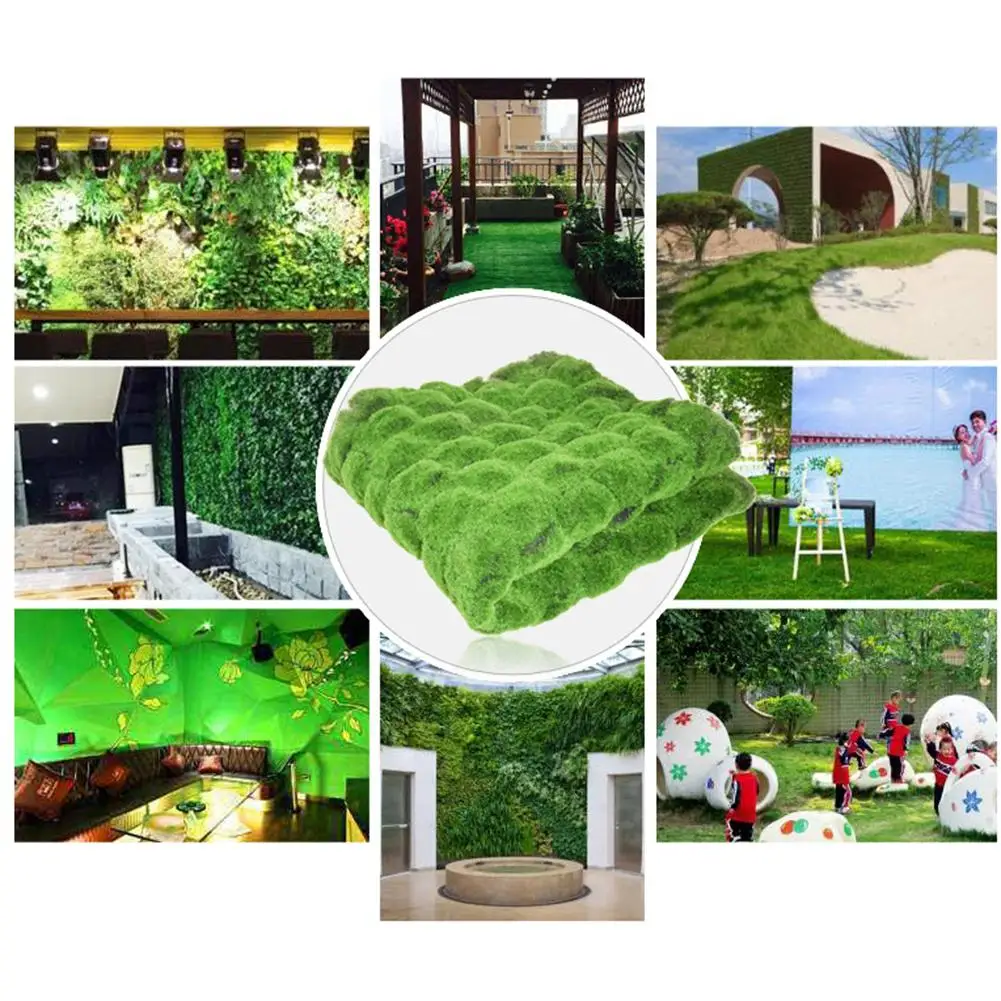 

High Quality 1M X 1M Straw Mat Green Artificial Lawn Carpet Fake Turf Home Garden Moss Home Floor DIY Wedding Decoration Grass