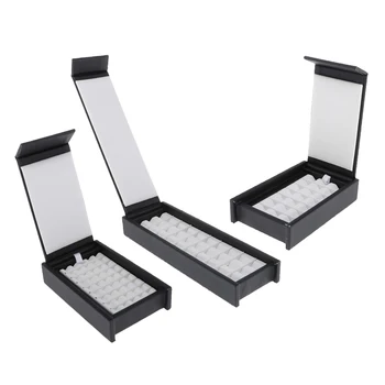 

3 PCS Jewelry Organizer Box - Jewelry Display Holder - Holds Rings and Cufflinks - PU Leather Case