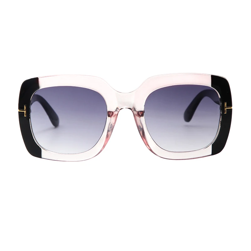 Винтажные квадратные женские солнцезащитные очки мужские Зеркальные Солнцезащитные очки женские модные знаменитые брендовые заклепки черные очки Gafas de sol - Цвет линз: C4