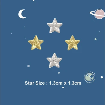 

4 Piece Cute Mini Star patch baby's clothing patches backpack decoration small applique small star stick on patch