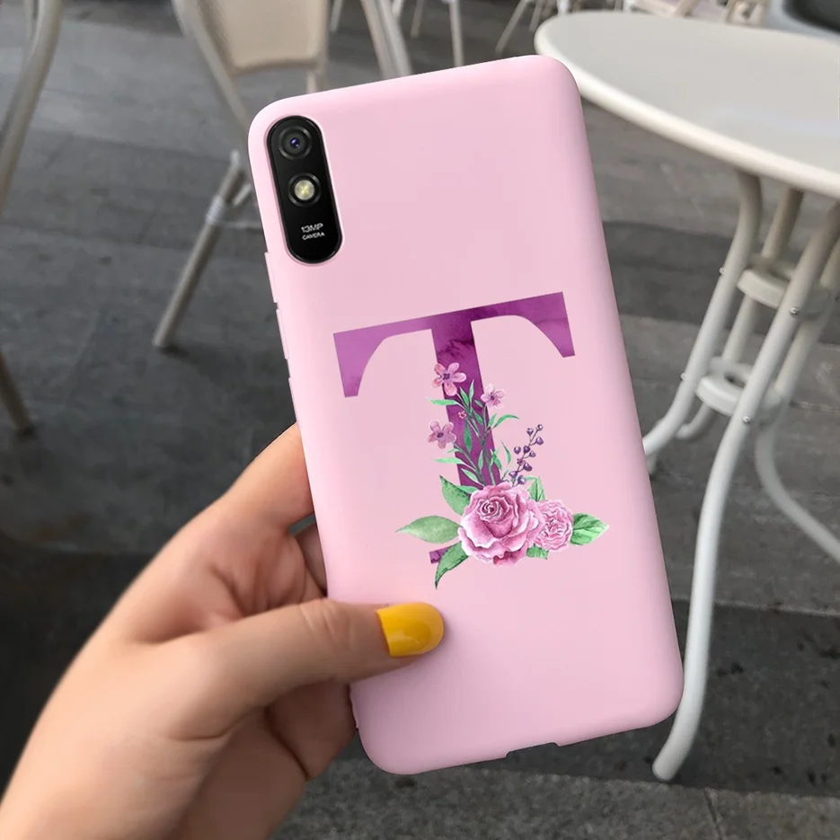 Cute Letters Silicone Soft TPU Phone Case - Durable Back Protector Shell