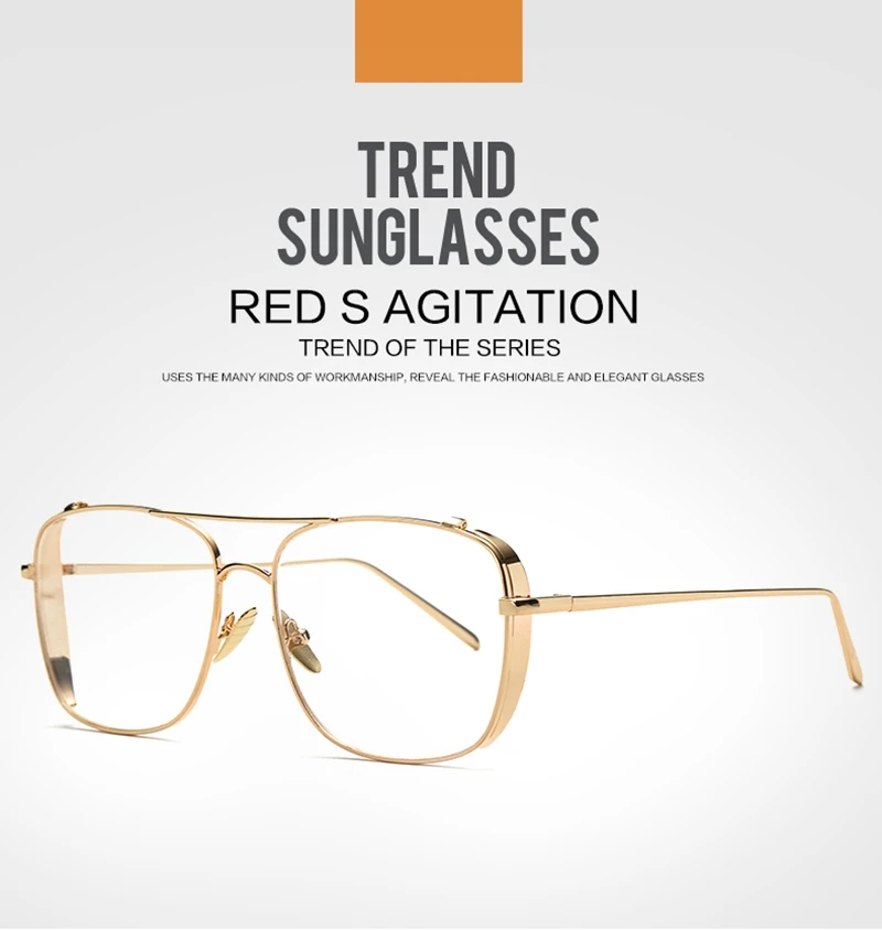 Seemfly Square Hip Hop Fashion Brand Design Sunglasses Men Women Transparent Sun Glasses Lady Oversized Eyeglasses UV400 Shades