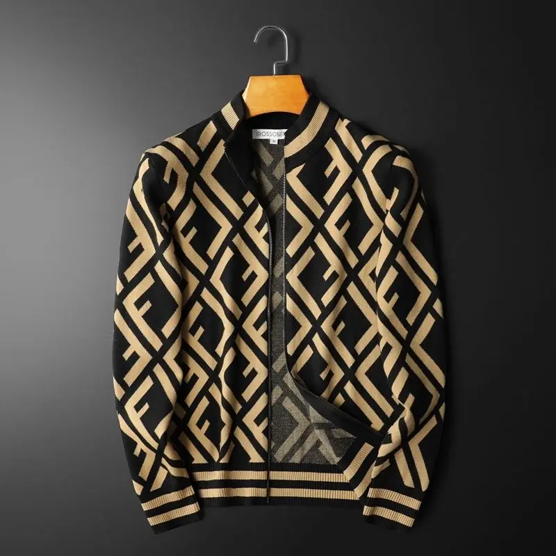 

Men's knitted cardigan personality zipper sweater coat men's wear in autumn and winter 2020