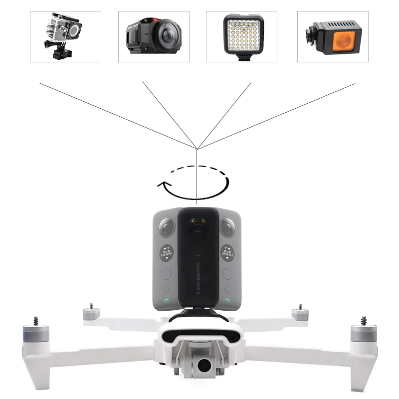 Для Gopro/dji Осмо камера держатель подставка крепление Квадрокоптер Дрон для Xiaomi FIMI X8 SE Дрон камера аксессуары