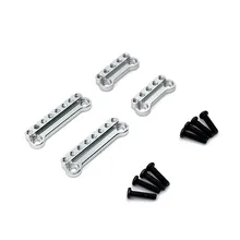 Support d'amortisseurs de choc en métal pour voiture, ensemble de quatre pièces de Modification, rouge, noir, argent, modèle MN D90 D91 D96 MN98 99S RC