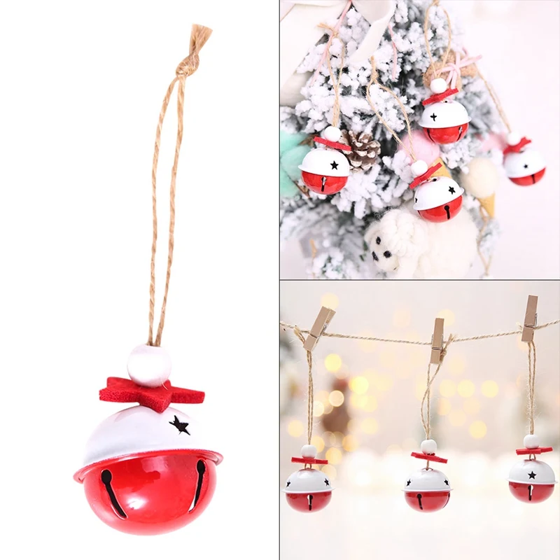 Металлические колокольчики для украшения рождественской елки DIY рождественские колокольчики ручной работы вечерние аксессуары для дома