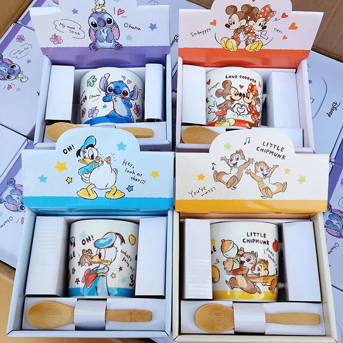 Из мультфильма «Лило Стич» 626 Duck Mickey любовь чип N' Дейл с бурундуком Керамика кружка Кофе кружка чашка подарок на день рождения с коробкой