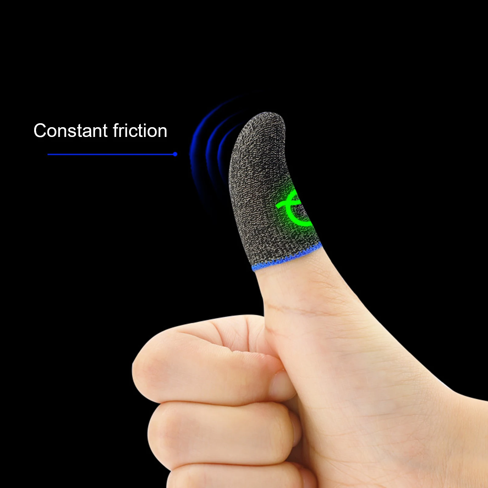 

2PCS Beehive Sleep-proof Sweat-proof Professional Touch Screen Thumbs Finger Sleeve for Mobile Phone Game Gaming Gloves