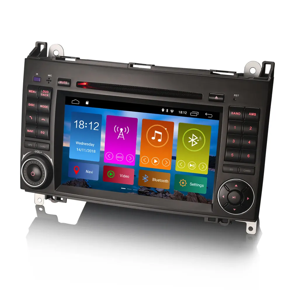 " Android 9,0 Pie OS автомобильный DVD Мультимедиа Навигация gps радио для Volkswagen Crafter 2006+ со встроенной функцией CarPlay