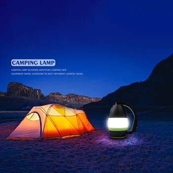 

Portable Camping Lantern Multifunction USB Rechargeable LED Light Power Waterproof Torch Emergency Lamp