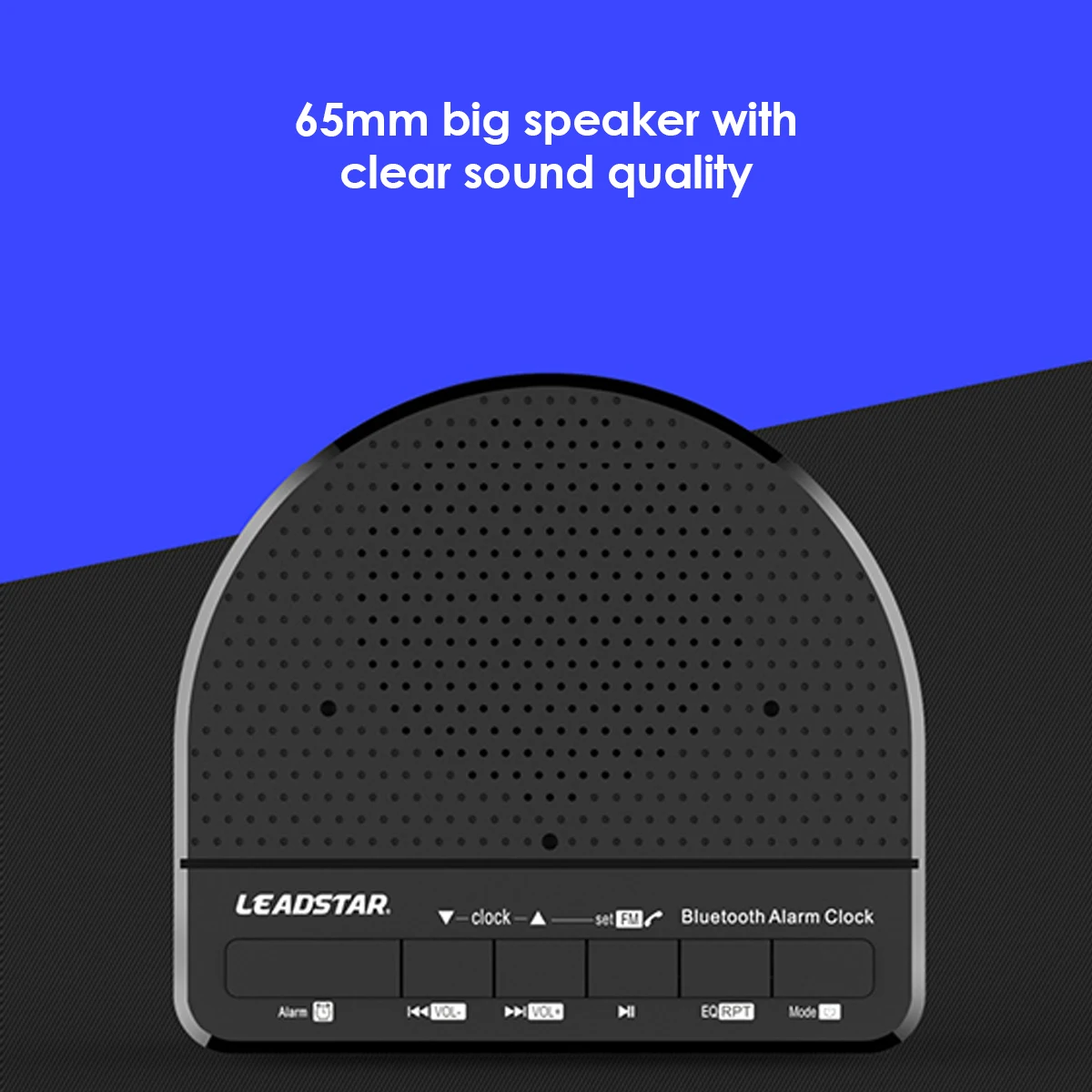 Bluetooth будильник USB Перезаряжаемый беспроводной стерео динамик fm-радио с tf-картой/u-диском/AUX-In Jack 2 Регулируемая яркость