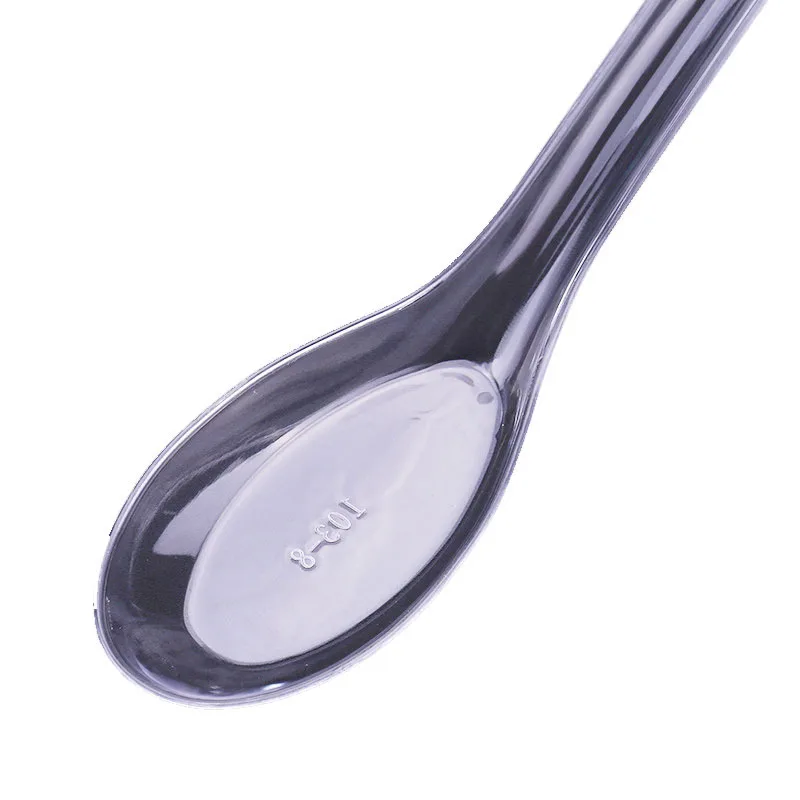 Прямая с фабрики одноразовый Кристалл ложка прозрачная суповая ложка отнимите бабао каша йогурт пластиковый высококачественный транспонр