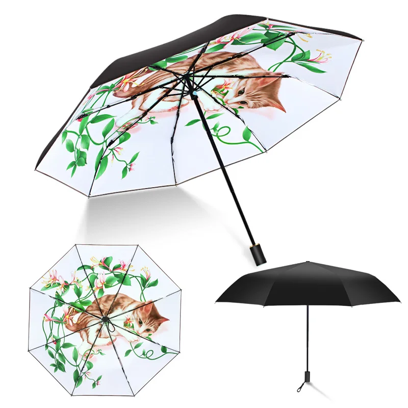 YamYamdan Five Nights at Freddy's Large Men and Women Rain and Rain  Dual-use Folding Simple Wind and Rain Travel Umbrella (Color : A08, Size :  Onesize) : : Fashion