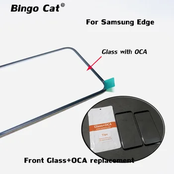 

5pc Front Touch Screen Glass Lens With OCA Glue For Samsung Galaxy S8 S9 S10 S20 + Note 8 9 10 + G965 N970Outer Glass+OCA Film