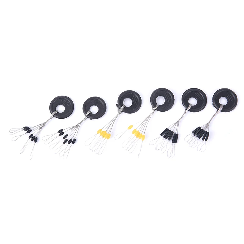 20Group 120pcs/set Tackle Resistance Space Not To Hurt The Line Vertical Beans Rod Clip/o-shaped Fishing Accessories
