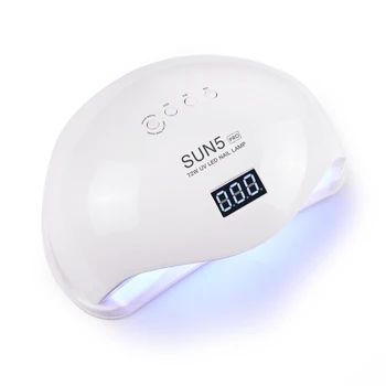 

SUN5 PRO 72W UV Lamp UV LED Lamp Nail Dryer UV LED Nail Gel Polish Curing Nail Lamp with Bottom Timer LCD Display for Manicure