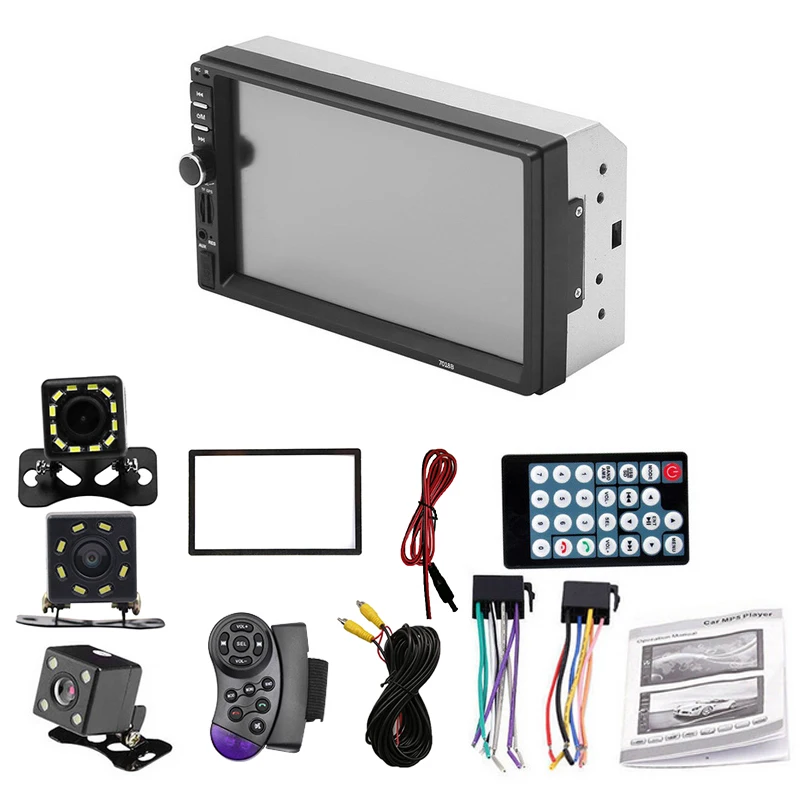 

2 Din 7018B 7" Car Mp5 Multimedia Player Autoradio Stereo Touch Screen Video Multimedia Player Car Radio Audio Bluetooth Player