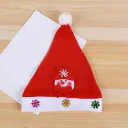 Chapeaux de noël lumineux Led, 1 pièce, chapeau de bonhomme de neige, chapeau de cerf, casquettes de dessin animé, décoration de fête, cadeaux pour adultes et enfants E3f5 