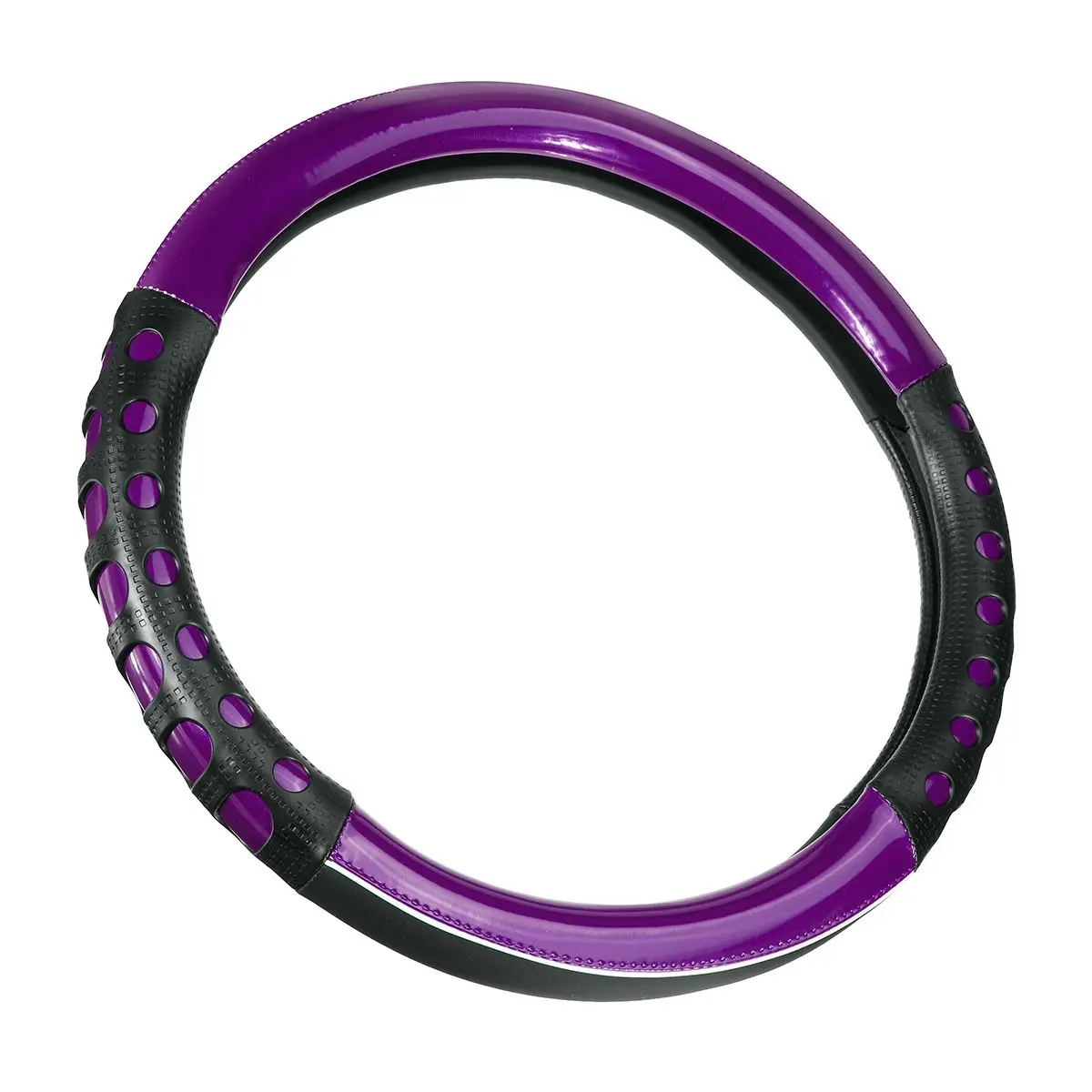 Purple Автомобильный Стайлинг 38 см Универсальный чехол рулевого колеса автомобиля из искусственной кожи противоскользящие чехлы на руль - Название цвета: Purple