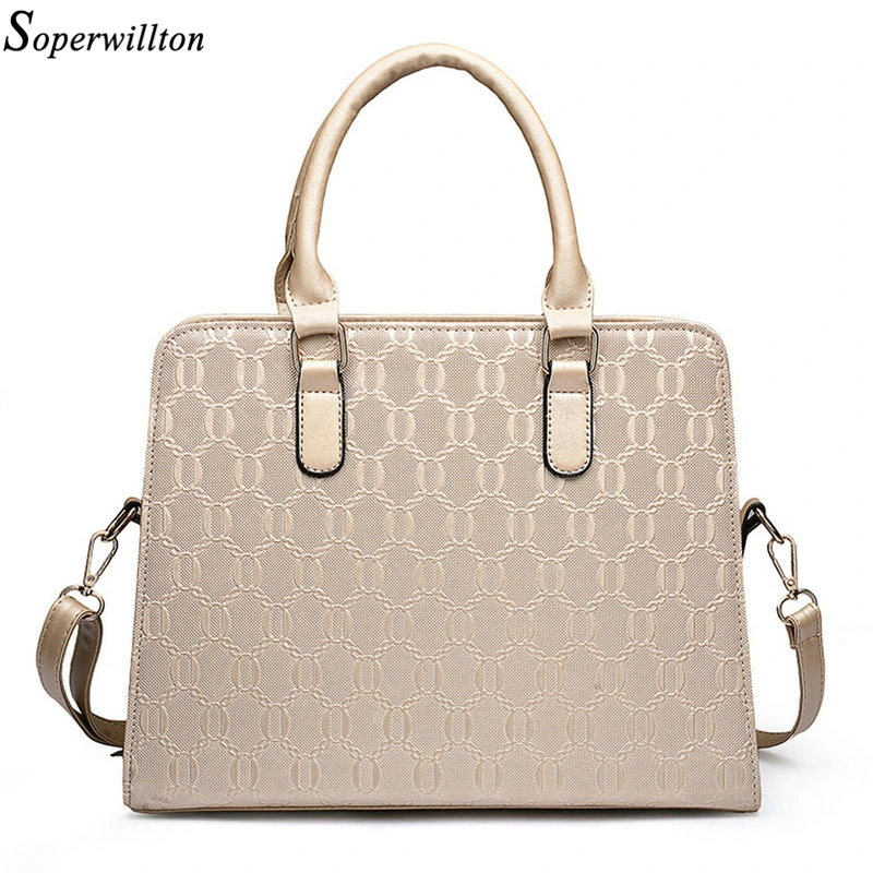 Kopen Soperwillton Luxe Handtassen Vrouwen Tas Set Designer 2019 Portemonnees en Handtassen Set 4 Pieces Tassen Vrouwelijke Bolsa Feminina Hard #1122