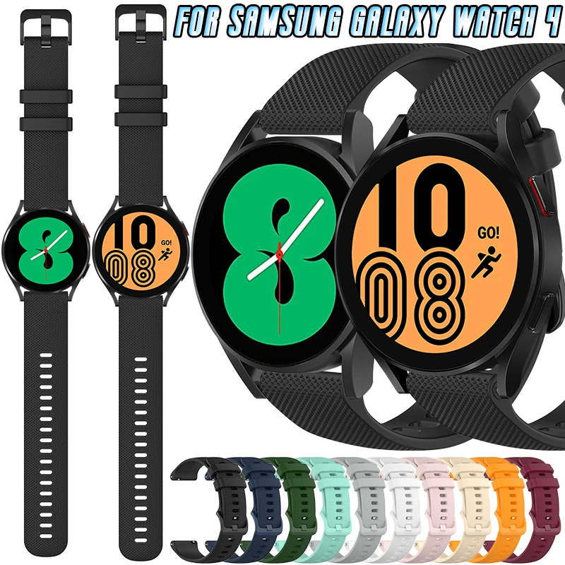 

Силиконовый ремешок для смарт-часов Samsung Galaxy Watch 4, 40/44 мм, 20 мм