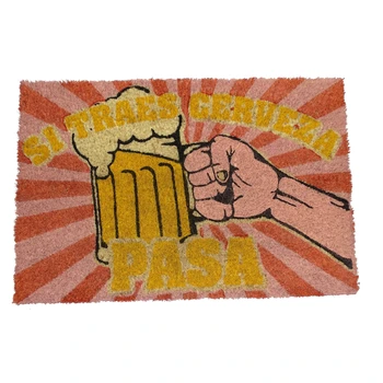 

Koko Doormats Doormat Home Entrance Original Coconut fiber with Baseman PVC non-slip, 40x60 cm. IF YOU BRING BEER