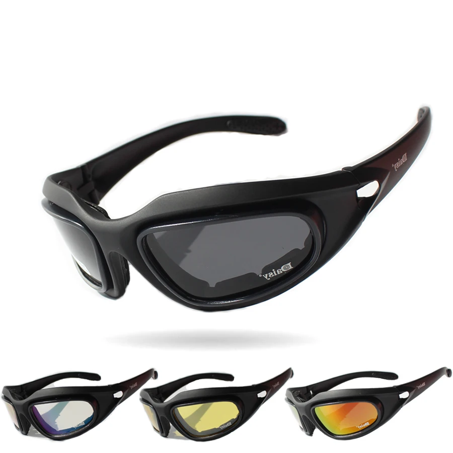 Online DAISY Polarisierte Armee Brille Military Photochrome Sonnenbrille 4 Objektiv Kit Männer Desert Taktische Gläser Sport Polarisierte Gläser