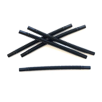 

ID8mm 200mm Black PA12 plastic bendable assembly line corrugated bellows pipe for fuel pump