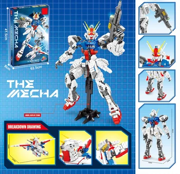 

Hot super robot war GAT-X105 Mobile Suit Gundam seed Strike building block Archangel 2in1 model bricks toys collection for boys