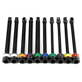 

10PCS 1/2''drive Color-coded Torque Stick Limiter Extension Bar Set Car Repair Tools Car Hand-held Disassembly Tools