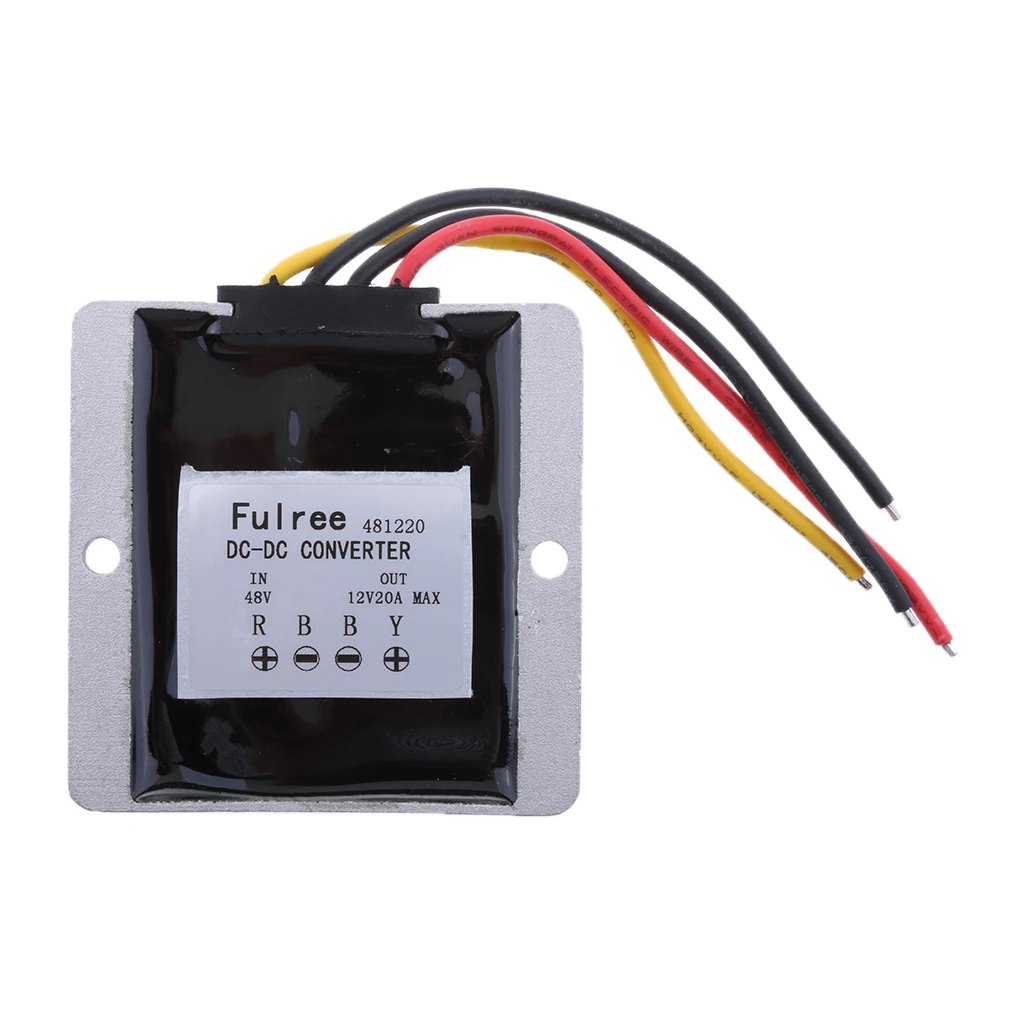 Waterproof DC/DC Converter Regulator 48V (20-60V) Step Down To 12V 20A 240W