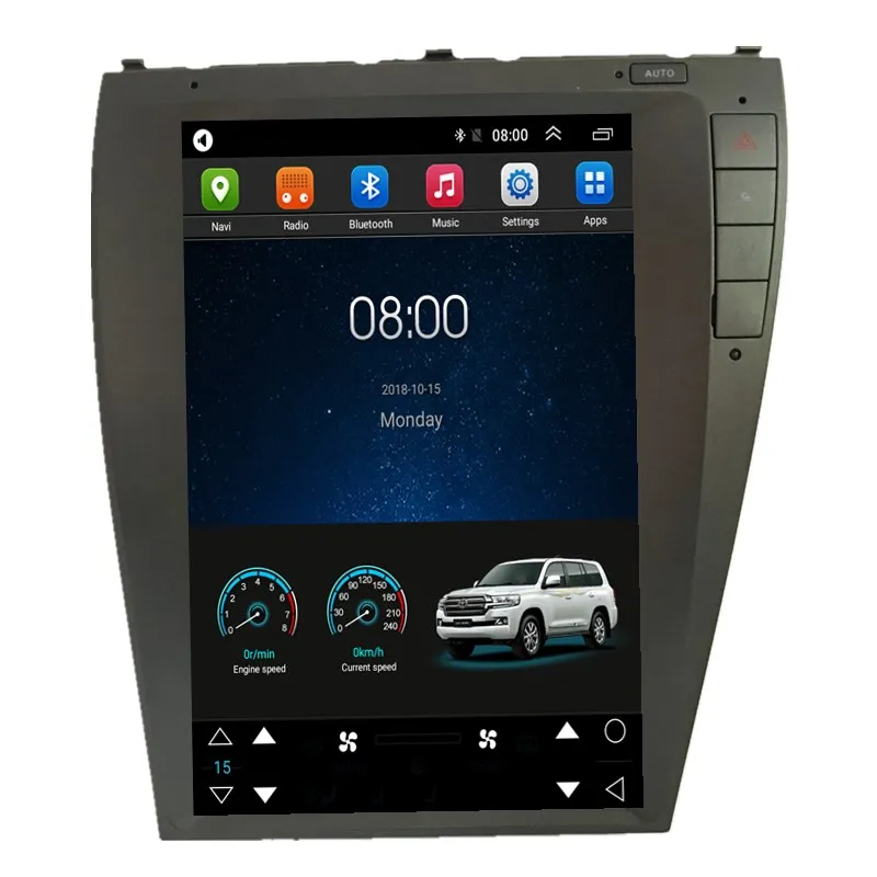 

12.1" Tesla Android Car Multimedia Stereo DVD GPS Navigation for Lexus ES ES240 ES250 ES330 ES350 2006 2007 2008 2009 2010 2011