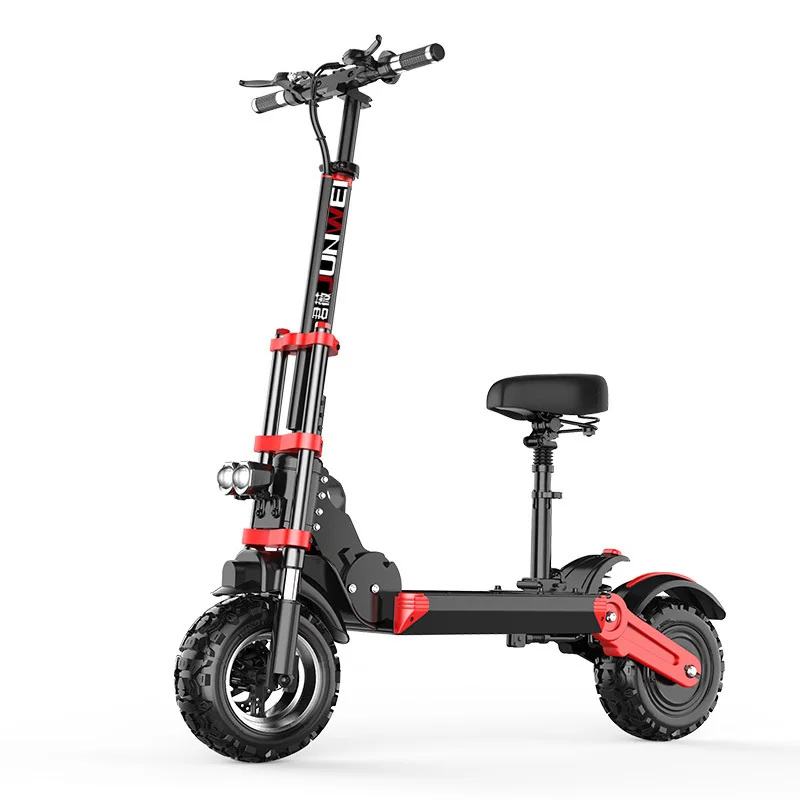 

48V10AH40-50KM Folding Electric Adult Scooter Cross-country Riding Comfort Shock Absorption Motorcycle