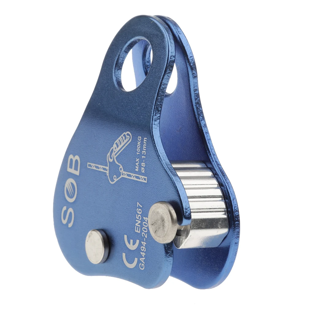 Outdoor Rock Climbing Rope Grab Protecta with Screw Locking Carabiner Equip