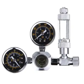 

Aquarium Co2 Regulator System With Check Valve Bubble Counter Magnetic Solenoid Guage Carbon Dioxide Meter Pressure Reduce Valve