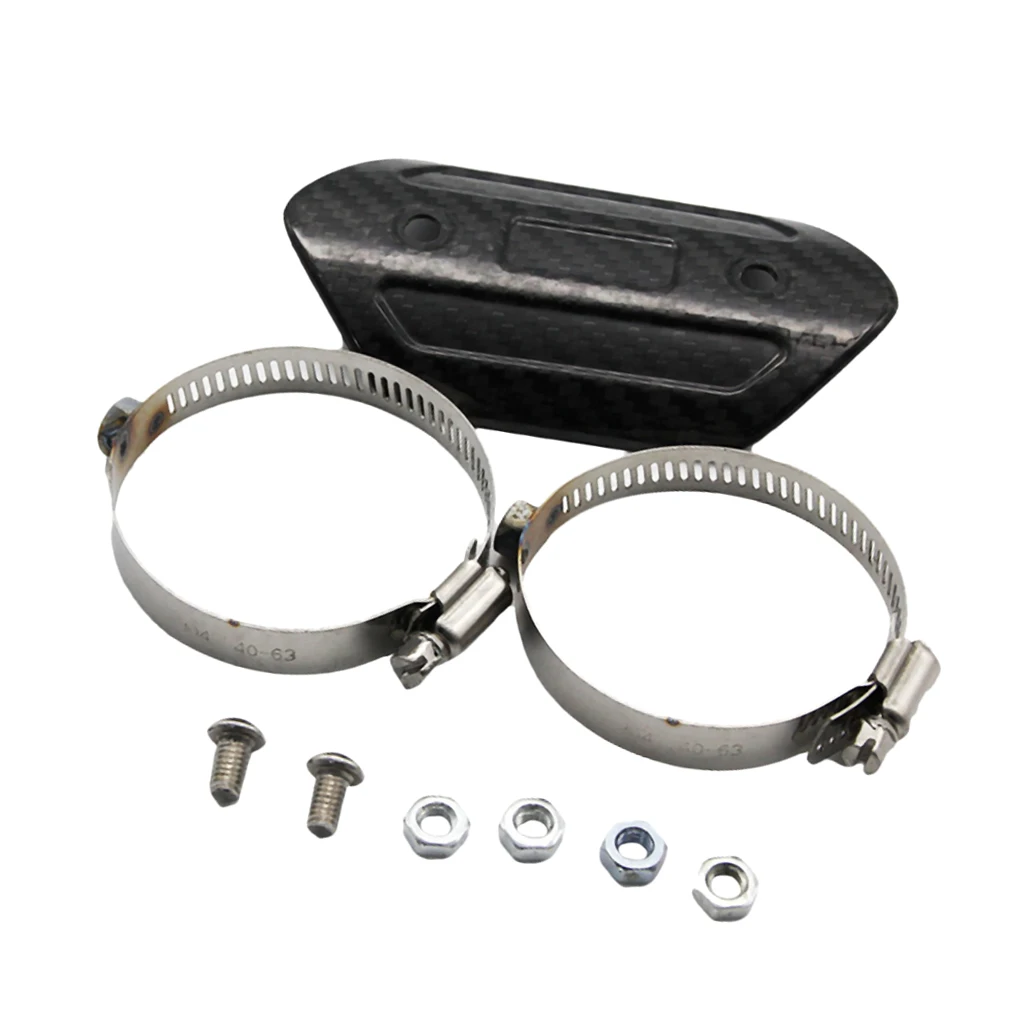 Lightweight Motorcycle Exhaust Pipe Protector Heat Shield Cover Assy