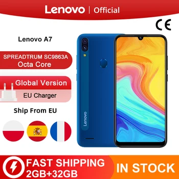 Перейти на Алиэкспресс и купить Новый смартфон Lenovo A7, Восьмиядерный, 2 Гб, 32 ГБ, 6 дюймов, HD дисплей, 4000 мАч, задняя камера 13 МП, 5 Мп