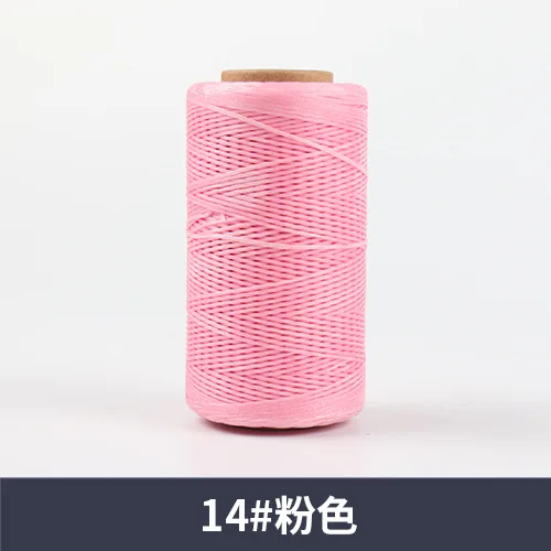 L 34)260m Waxed Thread Cotton polyester Hand Knitting String Strap Necklace Rope Bead Sewing Craft for Leather Caft Stitching 0.8 - Цвет: L