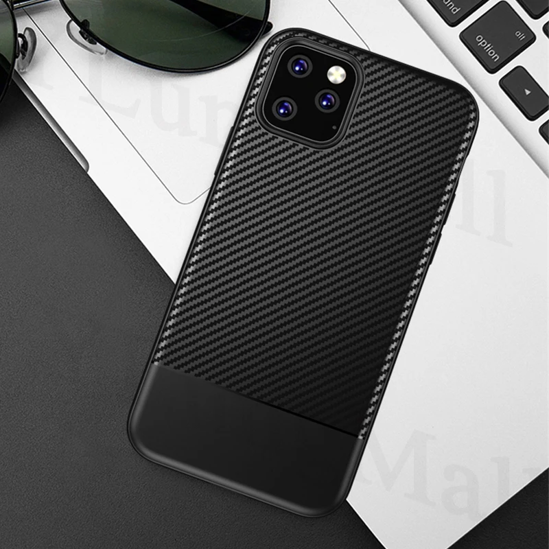 Чехол OceSap для iPhone 11 Pro Max Ультратонкий Мягкий Силиконовый ТПУ чехол из углеродного