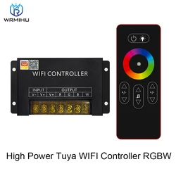 DC5V-24V 6A/CH Tuya Wifi Smart Life APP Wireless Touch RF RGBW Controller Remote Control For LED RGBW Strip