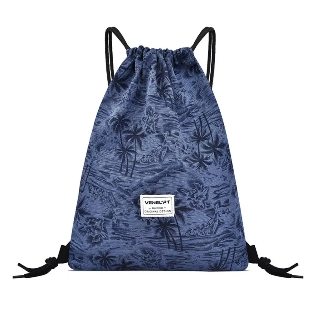 Модный повседневный Женский легкий складной рюкзак унисекс комплект веревок спортивные школьные сумки дорожные пляжные сумки повседневные сумки на плечо# D - Цвет: Синий