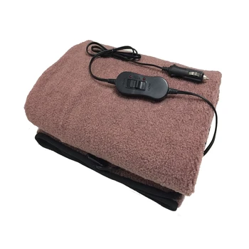 

HOT SALE Car Electric Heating Blanket, 12V 12V Lattice Fleece Travel Throw Heating Blanket with AC Adapter for Car Auto Supplies