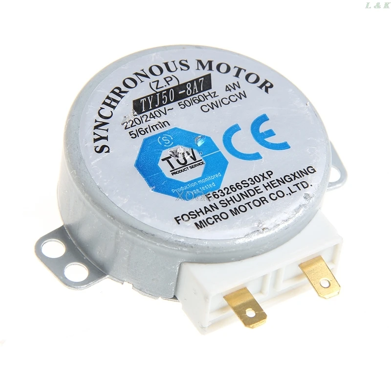 60Hz TYJ50-8A7 Fach fatteryu AC 220-240V 4W 6RPM 48mm Synchronmotor für Luftgebläse 50 60Hz TYJ50-8A7 Fach fatteryu AC 220-240V 4W 6RPM 48mm Synchronmotor für Luftgebläse 50