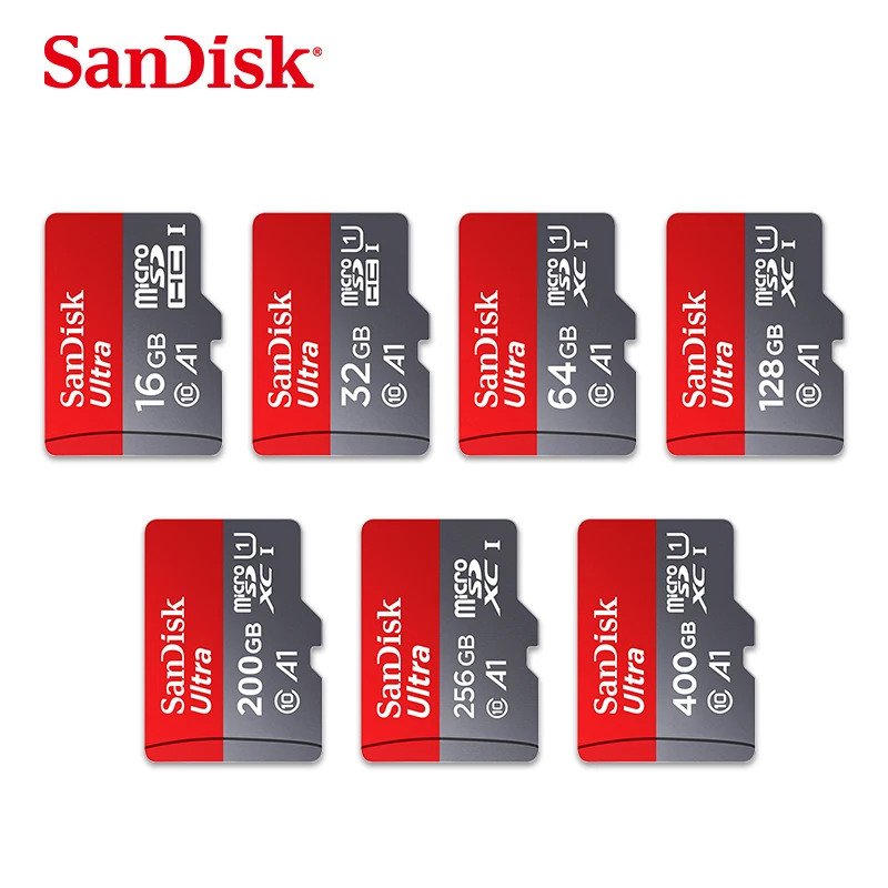 SanDisk ultra micro sd карта 128 Гб 64 ГБ 32 ГБ 16 ГБ флеш-карта cartao de memoria 400 Гб 256 ГБ 200 ГБ TF карты