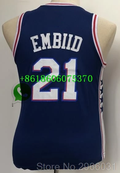 А+++ качество Молодежный#25 Бен Симмонс 21 Joel Джерси embiid Philadelphia